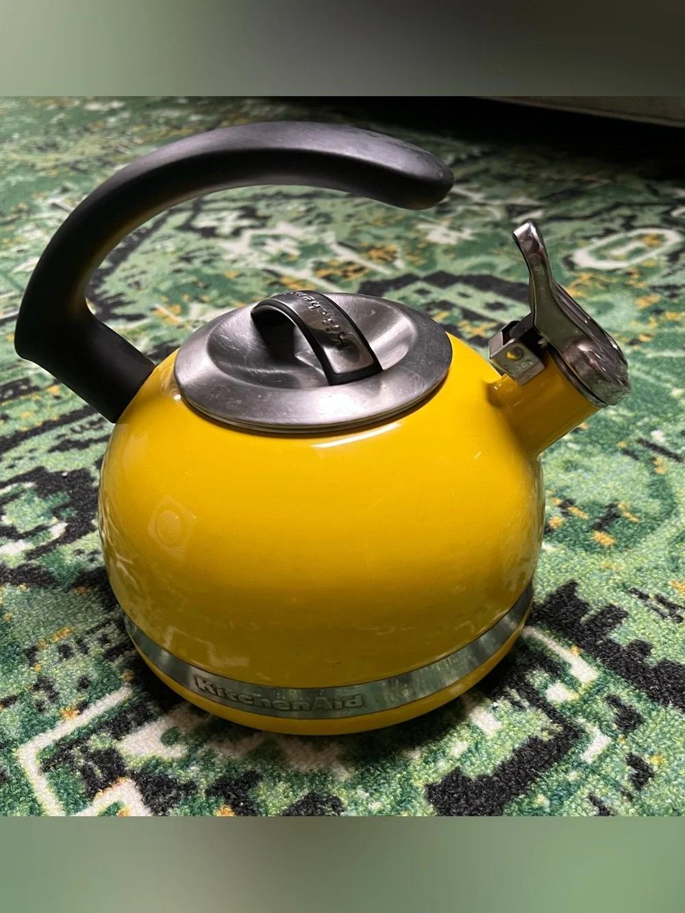 KitchenAid Yellow Whistling Tea Kettle